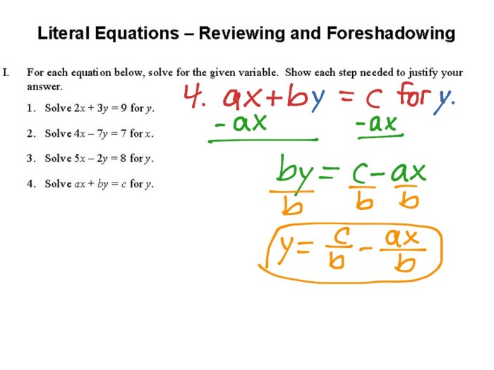 Literal equations solve 7h 2h