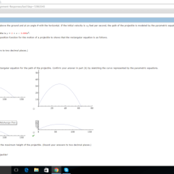 Projectile launched velocity magnitude solved problem