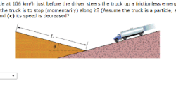 In the figure a runaway truck with failed brakes